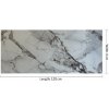 PVC mramorový panel – biela so živými hnedými žilkami – 60×120 cm(3 fácie) Trieda: Trieda C