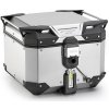 OBKEV42A stříbrný horní kufr GIVI Trekker Outback EVO hliníkový (Monokey topcase), bez zámku, 42 l.
