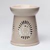 Aroma lampa Sedmokráska světle hnedá porcelán 13 cm