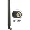 Delock 88913 WL-Antenne Delock RP-SMA 4-7dBi Kippgelenk Čierna