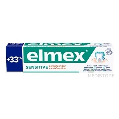 ELMEX SENSITIVE ZUBNÁ PASTA +33% 1x100 ml