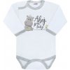 New Baby Body s potlačou Ahoj jsem tady!
