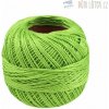 Vyšívacia priadza Perlovka, svetlo zelená