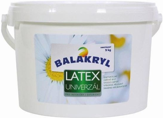 Balakryl Latex Univerzál - odolná latexová farba - biela - 5 Kg od 16,79 €  - Heureka.sk