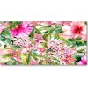 Foto obraz fotografie na skle kvetinový vzor 100x50 cm