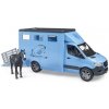 Bruder 2674 MB Sprinter Přeprava koní s figurkou koně