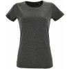 SOĽS Regent Fit Women Dámske tričko SL02758 Tmavá melanž L