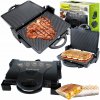 Panini, skladací, tradičný elektrický gril Maestro MR-717 čierny 1900 W