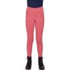 QHP Legíny jazdecké Jaily s gripom detské pink