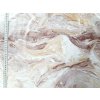PVC gumený obrus šírka 140cm KRÉMOVO HNEDÝ MRAMOR