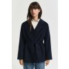 Gant handstitched belted jacket evening blue