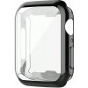 Silikónové pouzdro s ochranou displeja pre Apple Watch series SE/6/5/4 (44 mm) Farva: Čierna