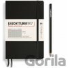 Leuchtturm1917 Zápisník Black Softcover B6+ štvorčekový