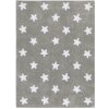 Lorena Canals , Ručne tkaný kusový koberec Stars Grey-White, 120x160, šedá, detská izba