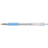 ZEBRA Guľôčkové pero, 0,24 mm, stláčací mechanizmus, nerezová oceľ, farba tela: pastelová modrá,