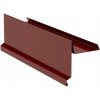 Záveterná lišta RŠ 250, 3m, Hliník Prefa, Tmavo červená RAL 3009