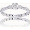 VIPgold Zásnubný prsteň s briliantmi v bielom zlate R328-44501 Druh diamantu: Diamanty