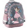 Školský ruksak s viacerými priehradkami Paso, odtiene sivej a striebornej, ružový, 22 l