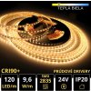 LEDprodukt PROFI LED pásik 120LED/m SMD2835 9,6W/m prúd. driver teplá biela IP20 24V
