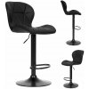 Otočná barová stolička, čierna, ModernHome