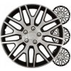 Puklice Dakar 14” čierno - strieborná sada 4ks COLOR BOX