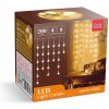 Sveteľný záves - 200 ks LED - teplá biela - sieťové - IP44 - 4,2 m - 8 programov