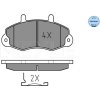 Sada brzdových platničiek kotúčovej brzdy MEYLE GERMANY Autoparts AG 025 214 7018