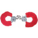 ToyJoy Furry Fun Cuffs Red Plush