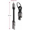SWISSTEN MAGNETICKÝ KEYCHAIN KÁBEL USB-A / LIGHTNING 9,7 CM
