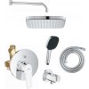 Súprava vaňová/sprchová batéria Grohe Start Flow 29117000, horná/hlavová sprcha Grohe Vitalio Comfort 26695000, 27851000, 26962001, 2639710E, 28741002