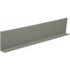 Soklová lišta PVC, 15x50 mm x 15m, sivá