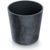 Prosperplast Květináč NURBI ROUNDED BETON EFFECT antracit, varianta 30 cm