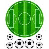 Oblátka - futbalové ihrisko kruh a lopty