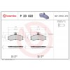 Sada brzdových platničiek, vždy 4 kusy v sade BREMBO P 23 022 (P23022)