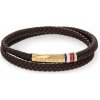 Tommy Hilfiger Hnedý kožený náramok s oceľovým zapínaním 2790551