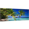 Obraz sklenený tropický raj Maledivy - 50 x 70 cm