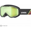 uvex Speedy nova FM detské okuliare, black matt green/yellow-clear s1