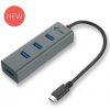 i-Tec USB-C 3.1 Metal 4-portový HUB, 4x USB 3.0 C31HUBMETAL403