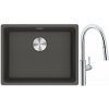 Súprava kuchynská batéria Franke Pescara L Slide-In 115.0538.940, granitový drez Franke Maris 125.0716.375