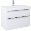 Jika Pure - Skrinka s umývadlom, 80x54x42 cm, 2 zásuvky, lesklá biela H40B2344025002