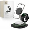Bezdrôtová nabíjačka Tech-Protect Qi15W-A46 3v1 Magnetic Magsafe Wireless Charger Black
