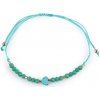 Náramok shamballa srdce a brúsené korálky s AB efektom - 1 ks 7 zelený tyrkys