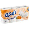 Q Soft toaletný papier 8ks Broskyňa 3-vrstvový