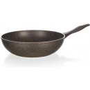 Banquet Pánev WOK s nepřílnavým povrchem Granite Dark Brown 28 cm