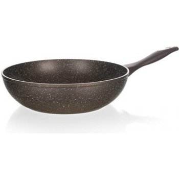 Banquet Pánev WOK s nepřílnavým povrchem Granite Dark Brown 28 cm