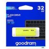 Goodram USB flash disk, USB 2.0, 32GB, UME2, žltý, UME2-0320Y0R11, USB A, s krytkou