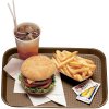 Cambro Polypropylénová tácka fast food, veľká, Cambro, hnedá, Hnedá, 355x457x(H)21mm