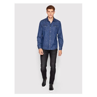 7 For All Mankind džínsy Slimmy Tapered JSMXB820LK čierna