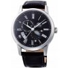 PÁNSKE HODINKY ORIENT RA-AK0010B30B SUN & MOON AUTOMATIC ČIERNE NA REMIENKU