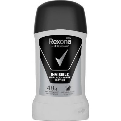 Rexona Men Invisible Black + White Deostick Antiperspirant 50 ml pre mužov